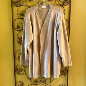 Calvin Plus Women Beige Cardigan Size 3X